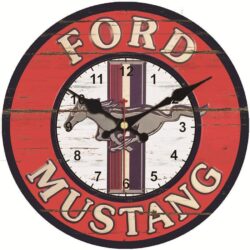 clock ford mustang
