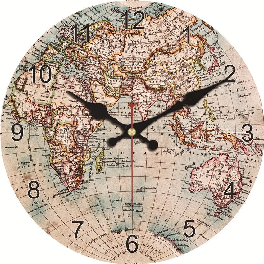 world map clock world map clock