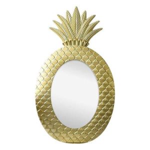 Miroir Ananas Doré