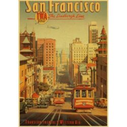 affichage vintage san francisco