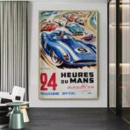 affiche 24 heures du mans vintage