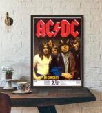 affiche acdc vintage
