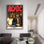 affiche acdc vintage
