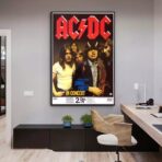 affiche acdc vintage