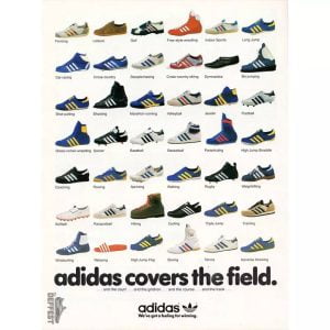 affiche adidas vintage basket