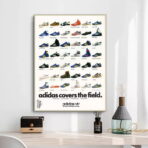 affiche adidas vintage basket