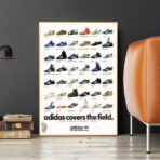 affiche adidas vintage basket