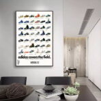 affiche adidas vintage basket