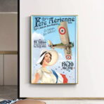 affiche aerienne vintage