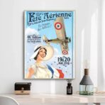 affiche aerienne vintage