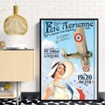 affiche aerienne vintage