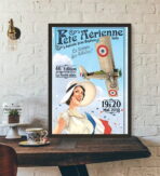 affiche aerienne vintage