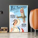 affiche aerienne vintage