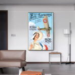 affiche aerienne vintage