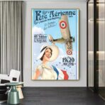 affiche aerienne vintage