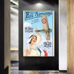affiche aerienne vintage