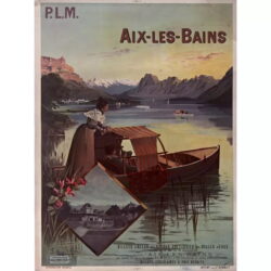 affiche aix les bains vintage