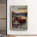 affiche aix les bains vintage