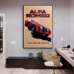 affiche alfa romeo vintage
