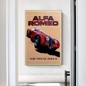 affiche alfa romeo vintage