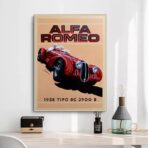 affiche alfa romeo vintage