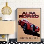 affiche alfa romeo vintage