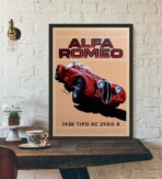affiche alfa romeo vintage