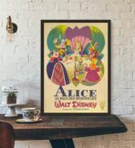 affiche alice au pays des merveilles vintage
