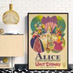 affiche alice au pays des merveilles vintage