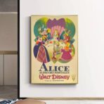 affiche alice au pays des merveilles vintage
