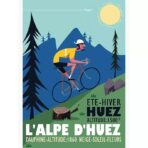 affiche alpe d'huez design vintage
