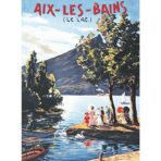 affiche ancienne aix les bains