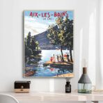 affiche ancienne aix les bains