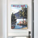 affiche ancienne aix les bains