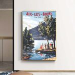 affiche ancienne aix les bains