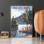 affiche ancienne aix les bains