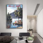 affiche ancienne aix les bains
