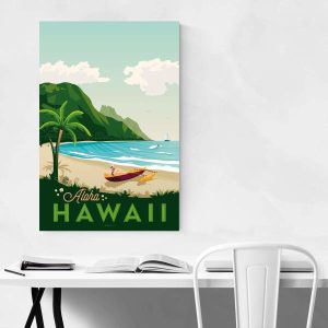 affiche ancienne hawaii