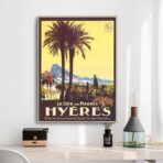 affiche ancienne hyères