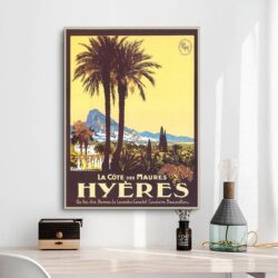 affiche ancienne hyères