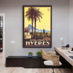 affiche ancienne hyères