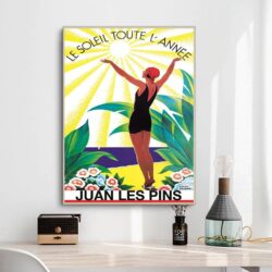 affiche ancienne juan les pins