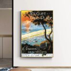 affiche ancienne le touquet paris plage