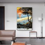 affiche ancienne le touquet paris plage