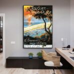 affiche ancienne le touquet paris plage