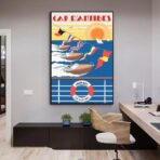 affiche antibes vintage