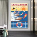 affiche antibes vintage