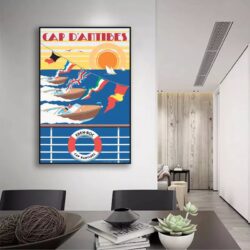 affiche antibes vintage