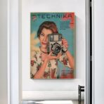 affiche appareil photo vintage