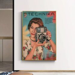 affiche appareil photo vintage